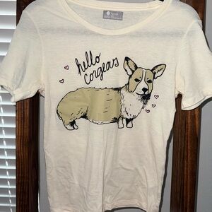 Hello Corgeous Tee - Cream